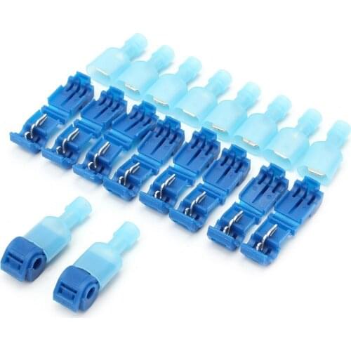 20pcs/10set Wire Cable Connectors Terminals Crimp Scotch Lock Quick Splice Electrical Car Audio 22-10AWG 1-2.5mm Kit Tool Set