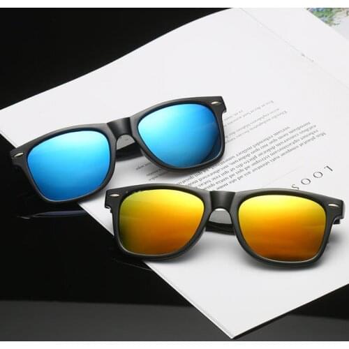 2021 Fashion square Polarized Sunglasses Mens Brand Rivet Designer Retro Sun Glasses For Women Mirror UV400 Oculos de sol