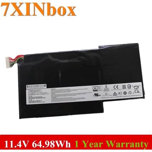 7XINbox 11.4V 64.98wh 5700mAh Original BTY-M6J Battery For MSI GS63VR GS73VR 6RF-001US BP-16K1-31 9N793J200 Tablet