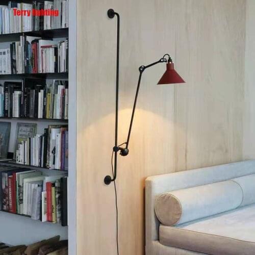 American retro interior lighting rotary led wall lamp American retro industrial large size 120cm metal spray interior lighting