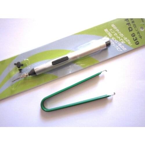 Free Shipping, 1x Vacuum Pen Suker + 1x Metal Extractor Puller for IC Chipset Repair, PCB SMT Solder Repair Tool