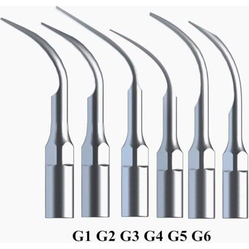 Free shipping 6pcs Mixed Dental Scaler Tips Fit EMS Woodpecker Ultrasonic Scaler Handpiece