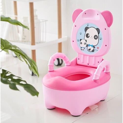 Baby Potty Toilet For Children Urinal Baby Potty Training Seat Girls Portable Toilet Bedpan Comfortable Backrest Cartoon Pots
