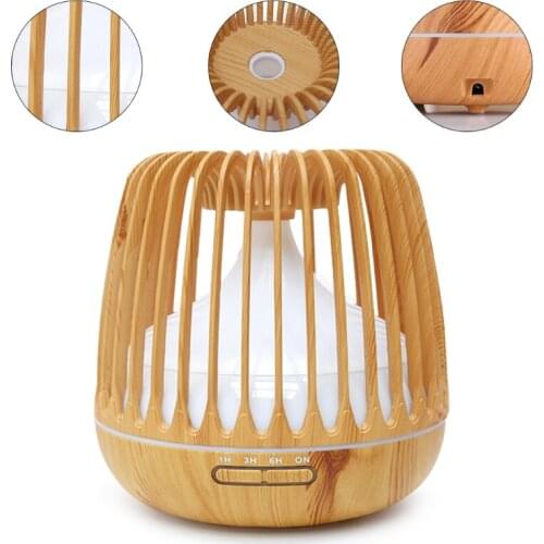 Mini Humidifiers Aroma Diffuser Humidifiers 500ml Birdcage Shape Ultrasonic Essential Oil Diffusers 5 Timer Setting 2 Mi