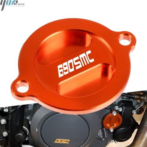 For 690 SMC 2010 690 SMC-R SMCR 2012 2013 2014-2016 2015 Motorcycle Accessoires CNC Aluminum Engine Oil Filter Cover Cap