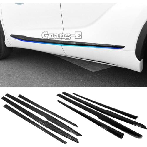 For Toyota Highlander 2021 Car Sticker Side Door Trim Strip Molding Stream ABS Chrome Panel Bumper Hoods Moulding Parts Hoods