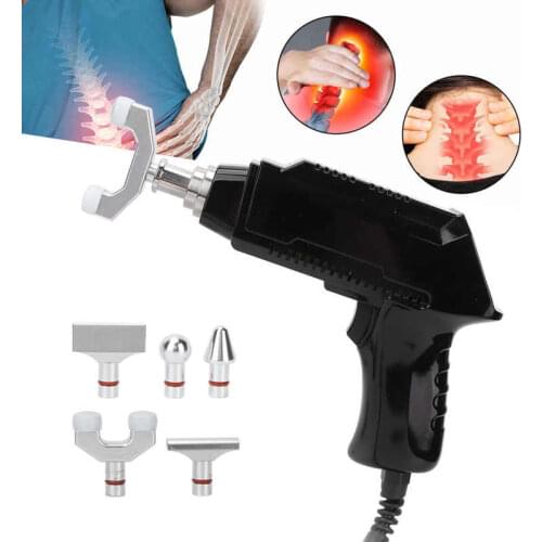 Electric Heat-Resisting Spine Massager Gun Spine Chiropractic Adjusting Massage Instrument Cervical Therapy Massager
