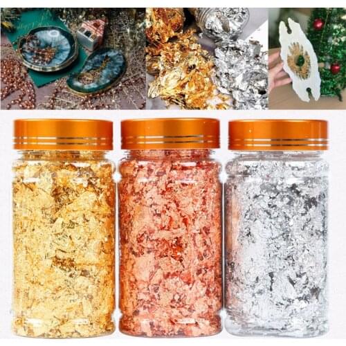 Foil Gilding Broken Sugar Paper UV Epoxy Resin Mold Manicure Shell Cellophane For Resin Mold DIY Jewelry Making Supplies