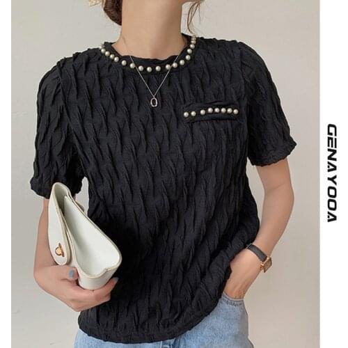 Женские однотонные футболки Genayooa China At AliExpress