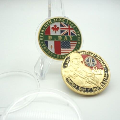 United States ARMY Freedom 82nd Airborne Division Military Challenge Commemorative Coin Collectibles