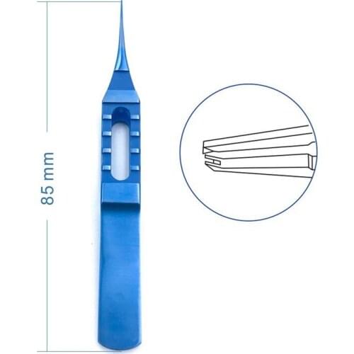 Titanium eye instruments Straight Suture Toothed Forceps ophthalmic Forceps