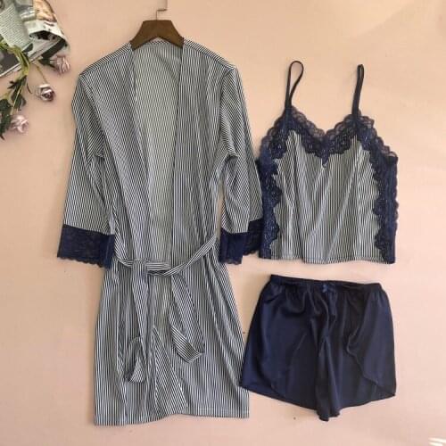Sexy Suspender Top&Shorts Pyjamas Sleep Suit Spring Womens Satin Lace Pajamas Sets Home Wear Sleepwear Intimate Lingerie