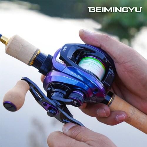 BEIMINGYU Baitcasting Reel Bait Finesse System 153g Ultralight Fishing Reel Fiber Carbon 12 Ball Bearing 7.2:1 Accessories