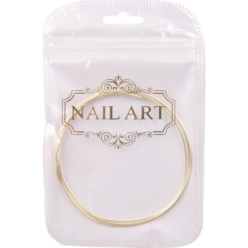 TSZS Rose Gold Sliver 3D nail art copper wire Nail Accessories Shiny Tools For Nail Salon