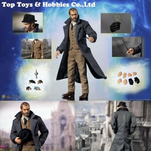In Stock 1/12 Scale New Full Set Action Figure FG010 Magic Animal Dumbledore Fantastic Beasts 6'' Male Doll Toy