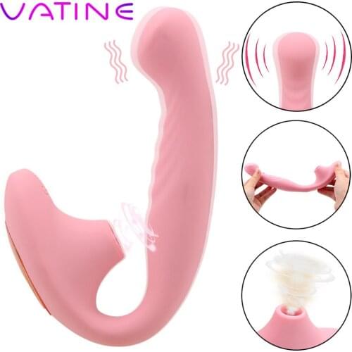 VATINE Vagina Sucking Vibrator 10 Speeds Oral Sex Suction Clitoris Stimulation Female Masturbation Sex Toys For Woman