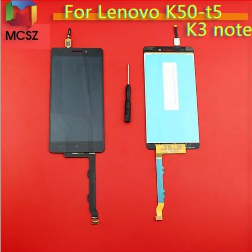 5.5 inch For Lenovo K50-T5 K3 Note K50-t3s LCD Display Digitizer Touch Screen assembly free tools replacement