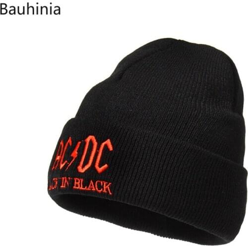 Bauhinia New Letter Embroidery Winter Beanies Skullies Hat For Woman Men Warm Knitted Ski Cap Casual Hip Hop Bone Garros