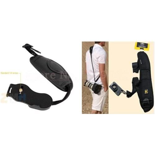 2 in 1 Quick Rapid Camera Shoulder Neck Strap Belt Sling Sponge Pad+ Wrist hand grip strap For 5D2 5D3 60D D3200 Camera SLR DSLR