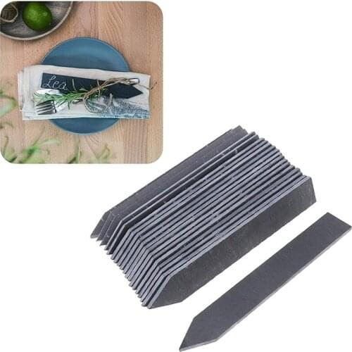 20PCS Slate Plant Label Markers Garden Labels Tags for Vegetable or Herb 20X3cm