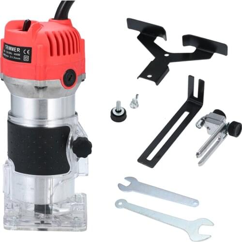 220V 800W Woodworking Electric Trimmer Wood Milling Engraving Slotting Trimming Machine Hand Carving Machine Wood Router