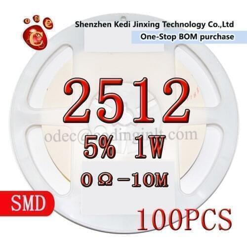 2512 5% 100pcs 10R 11R 12R 13R 15R 16R 18R 20R 22R 24R 27R 30R 33R 36R 39R 43R 47R 51R 56R 62R 68R 75R 82R 91R 6432