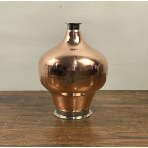 Clamp 4" x 2" Full copper, Whiskey Helmet , Onion head 5L, Pure Copper 99,99
