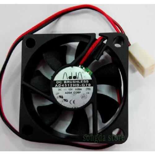 ADDA AD4512HB-G70 DC 12V 0.09A 2-wireS 40mm 4510 45X45X10mm Server Square silent inverter power supply cooling fan