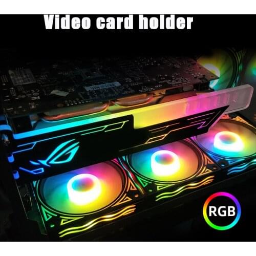 LED Acrylic Graphics Card Bracket Use for Brace GPU RGB Sync Light Use Fix Video DIY Computer Game Chassis New Arrival