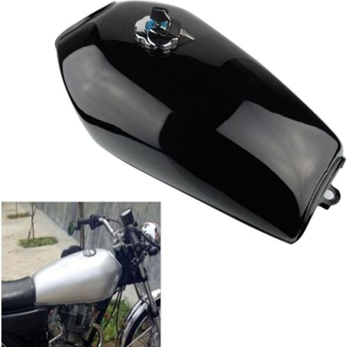 Gloss Black Gallon Cafe Racer Tank Motorcycle Vintage Fuel Gas Tanks Retro For HONDA CG125 CG125S CG250 Retro Fuel Gas Tank