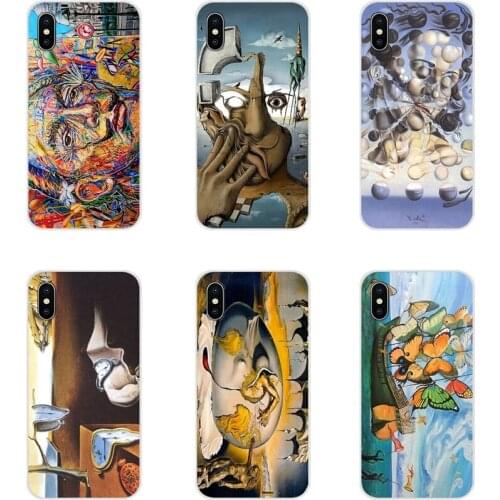 For Xiaomi Redmi Note 3 4 5 6 7 8 Pro Mi Max Mix 2 3 2S Pocophone F1 art Salvador Dali Accessories Phone Cases Covers