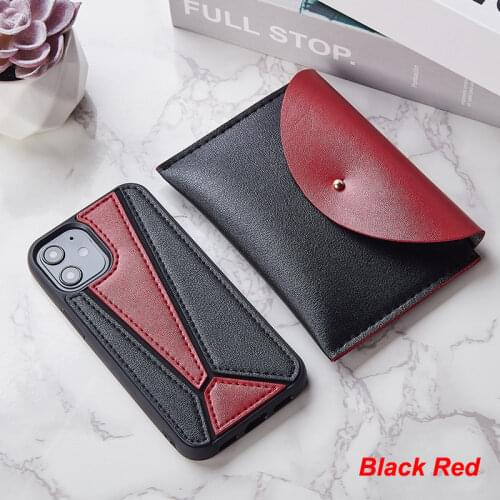For iPhone 12 Pro Max 12 Pro 12 Mini Case Splice Colorblock PU Leather Shockproof Back Cover with Wallet Card Bag for Magsafe
