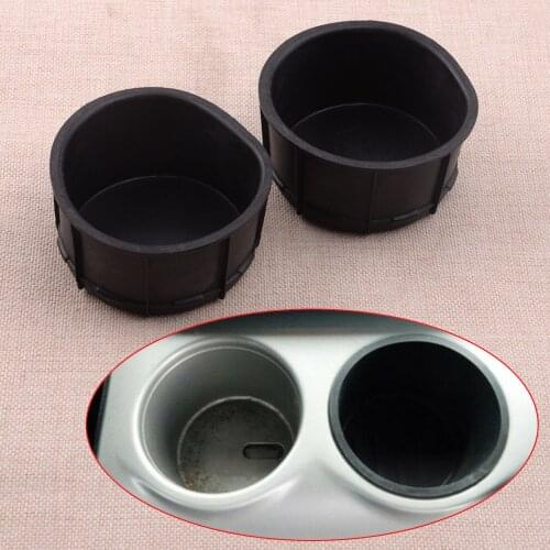 CITALL High Quality 2Pcs Car Rear Center Console Cup Holders Inserts Fit for Ford F150 2009 2010 2011 2012 2013 2014