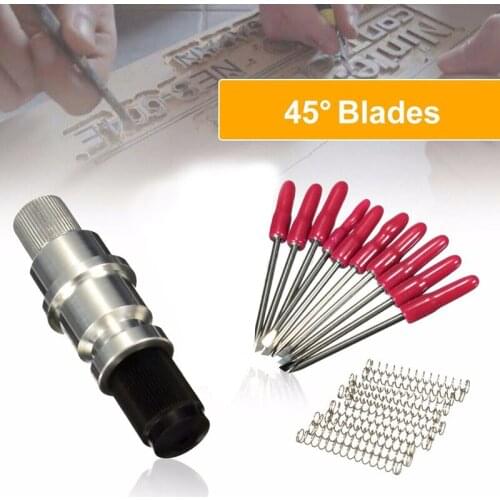 Plotter Blade Holder Aluminum Graphtec CB09 Blade Holder 45 Degree Blade Screws for Vinyl Cutting Plotter Cutter Tools Accessory