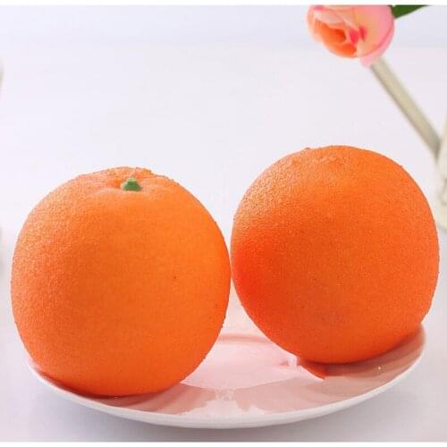 Artificial Fruit Charms Orange Lifelike Simulation Fake Decorative Props Model Toys Squishy Hotel Family Kitchen Party Plastic