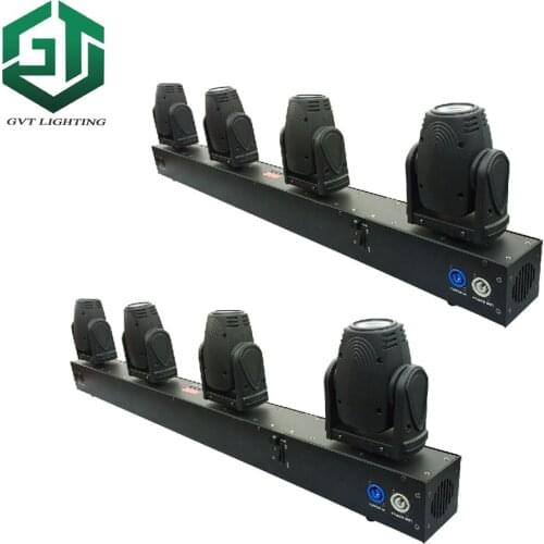 2pcs/lot Led stage light dmx moving head controller 4x10w rgbw led beam moving head lights 4 eyes rgbw beam light