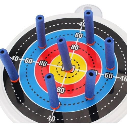 24CM Dart Board Game Set Plastic Suction Cup Hanging Target For Indoor Outdoor Throwing Target Game For Child Education Toys