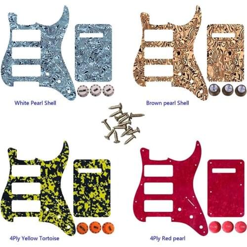 Great Quality Parts 3 P90 Strat Guitar Pickguard For US 11 Screw Holes Strat 3 P90S Humbucker & Back Plate & Control Knob