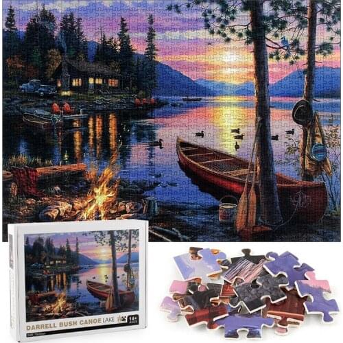Puzzle 1000 Pieces Romantic Town French Street Adult Children Landscape Indoor Jigsaw Puzzle Toy Unisex