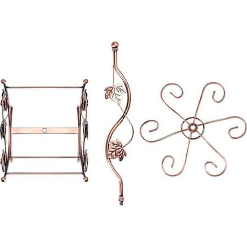 Hollow Wine Rack Stand Hanging Drinking Glasses Stemware Rack Shelf Wine Bottle & Glass Cup Holder