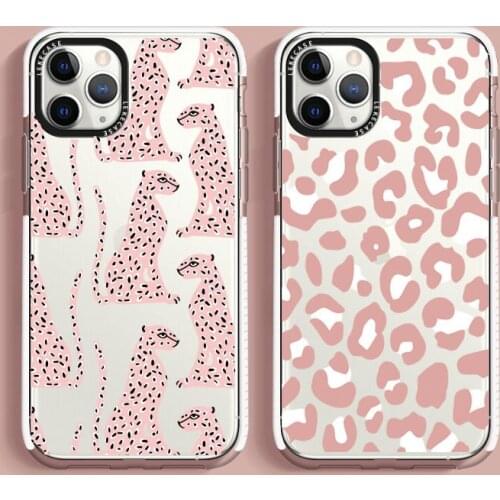Clear Case For iPhone 12 Pro Max 11 X 7, Silicone Case Leopard Slim Fit Anti Scratch Shockproof Ultra-Thin Protective Case Cover
