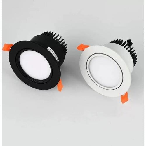 Regulable LED downlight empotrado foco 3w5w7w12w15w20w... COB AC110-220V