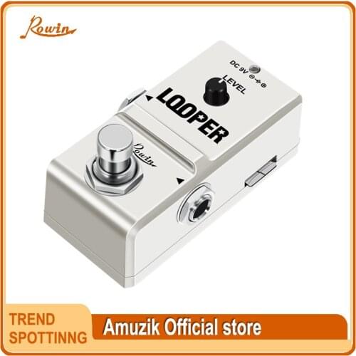 Rowin LN-332A Guitar Mini Loop TF Memory Card Pedal Looper Effect Pedals For Electric Guitar 10 Min Recording