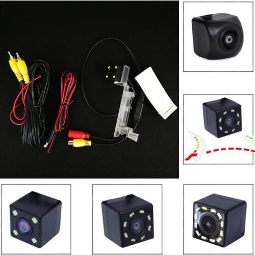 Fisheye Car CCD Night Vision 4 8 12 LED Rear View Camera Parking For Volkswagen Sagitar 2009 2010 Touran 2013 Passat 2009