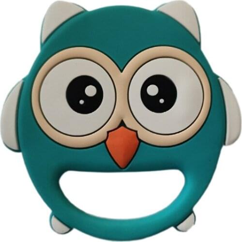 Keep&Grow 1pcs Baby Animal Silicone Teethers Elephant Penguin Baby Teething Product Accessories For Pacifier Chains BPA Free