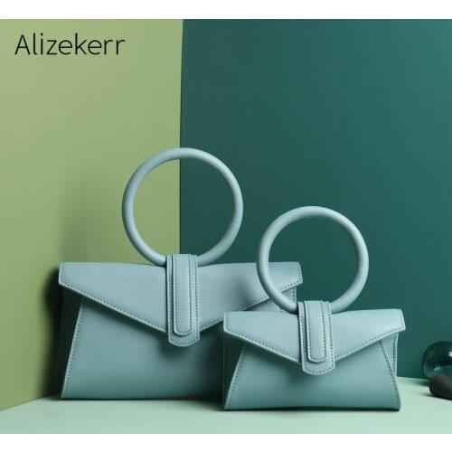 Women Genuine Leather Handbag Brand Luxury Ring Top Handle Small Cow Leather Crossbody Bag Candy Cowhide Waist Bag Summer 2019