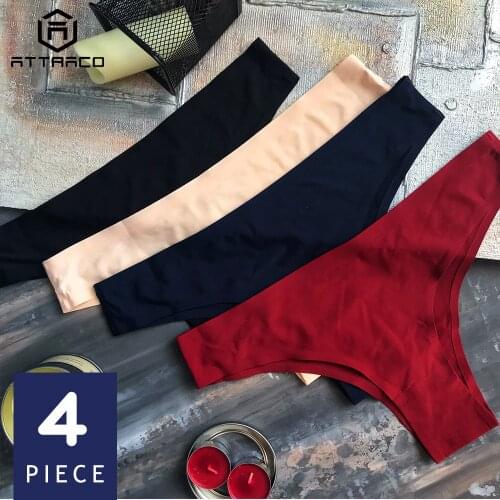 ATTRACO Women Underwear Thong g String Pantie Tanga Briefs Cotton sexy panties lingerie seamless Hot sa'le