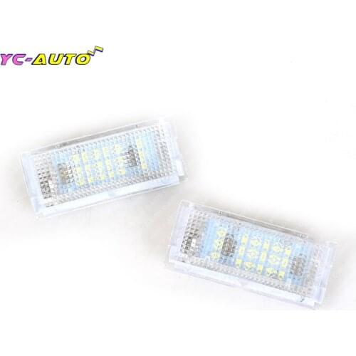 1 Pair 12V Led Number License Plate Light Car Parts Number Plate Lamp Rear Stop Signal For BMW E46 4D 1998 1999 2000 2001 2002