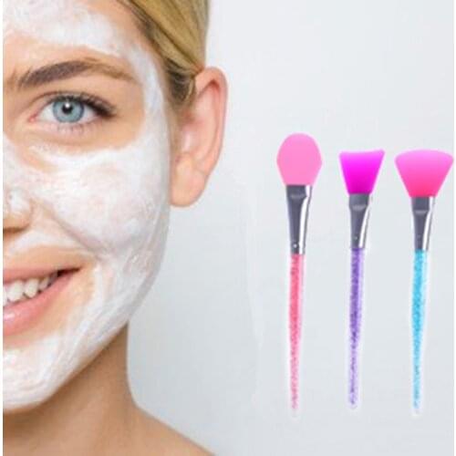 1 Pcs Facial Mask Stirring Brush Soft Silicone Makeup Brush Women Skin Face Care For Girl Cosmetic Tools Dropshipping 3 Colors