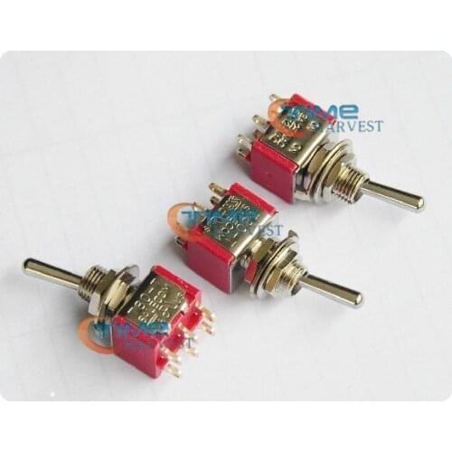 20pcs Quality AC Switch/ON-ON switch with 6pins terminals for arcade cabinet accessories/coin operated game arcade machine parts